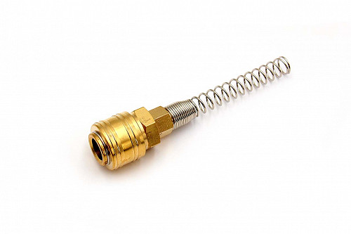 Пневмофитинг латунный SP БРС 5*8 "Мама" + пружина (Евро)