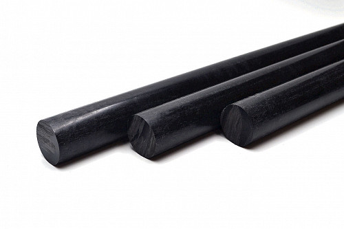 Полиацеталь черный стержень Ф 40 мм ПОМ-С (L=1000 мм, ~2,0кг)