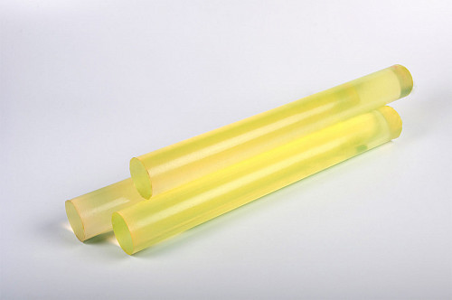 Полиуретан стержень Ф 60 мм ШОР А85 Китай (500 мм, 1.8 кг, жёлтый)