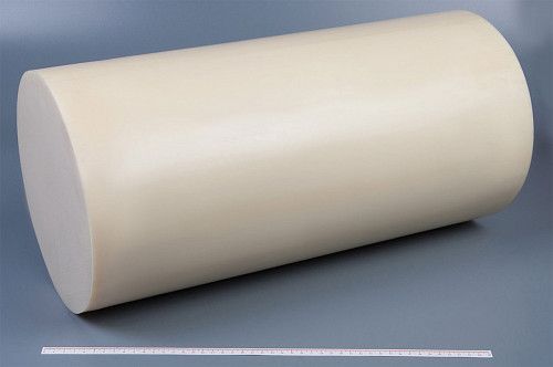 Капролон стержень Ф 255 мм ПА-6 (~500 мм, ~29,6 кг) г.Клин