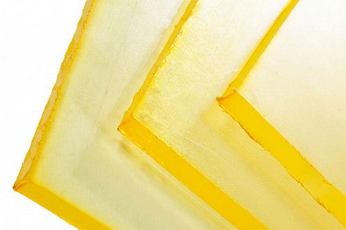 Полиуретан листовой 15 мм (500х500 мм, 4.4 кг, жёлтый) Китай