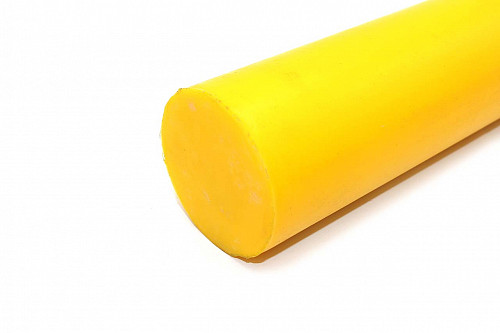 Полиуретан стержень Ф 70 мм ШОР А95 Китай (500 мм, 2.6 кг, жёлтый)