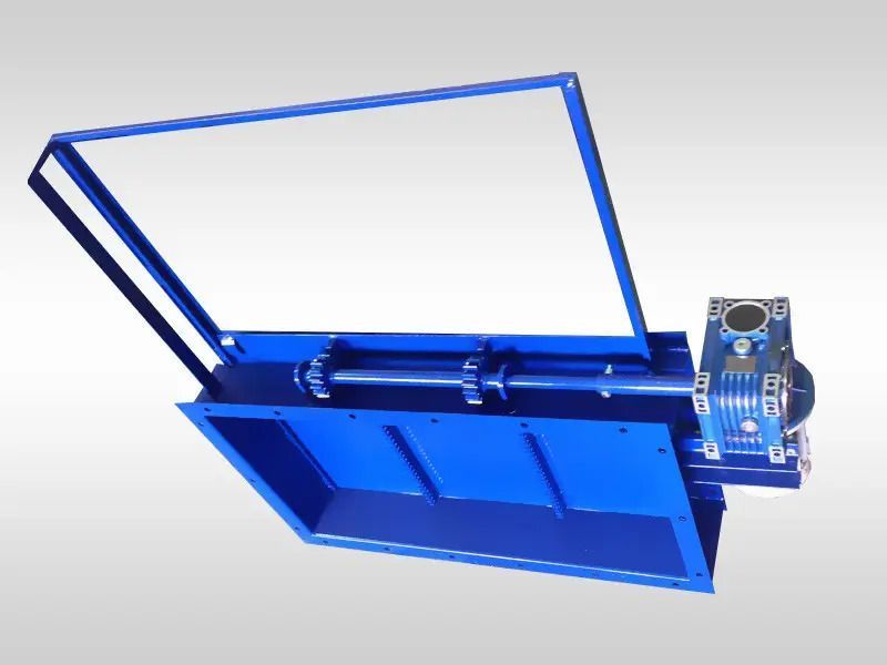 Задвижка нории (ручная и с электроприводом) шиберная