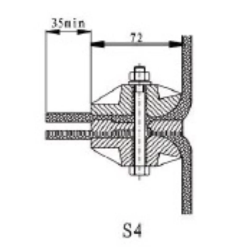 Механический соединитель для норийных лент S4