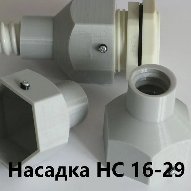 Насадка HC 16-29 с сальником PG-29 IP68 для гибкой армированной трубы DKC 16 IP68