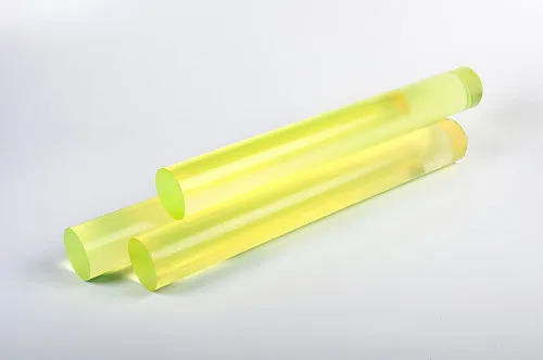 Полиуретан стержень Ф 65 мм ШОР А85 Китай (500 мм, 2.0 кг, жёлтый)
